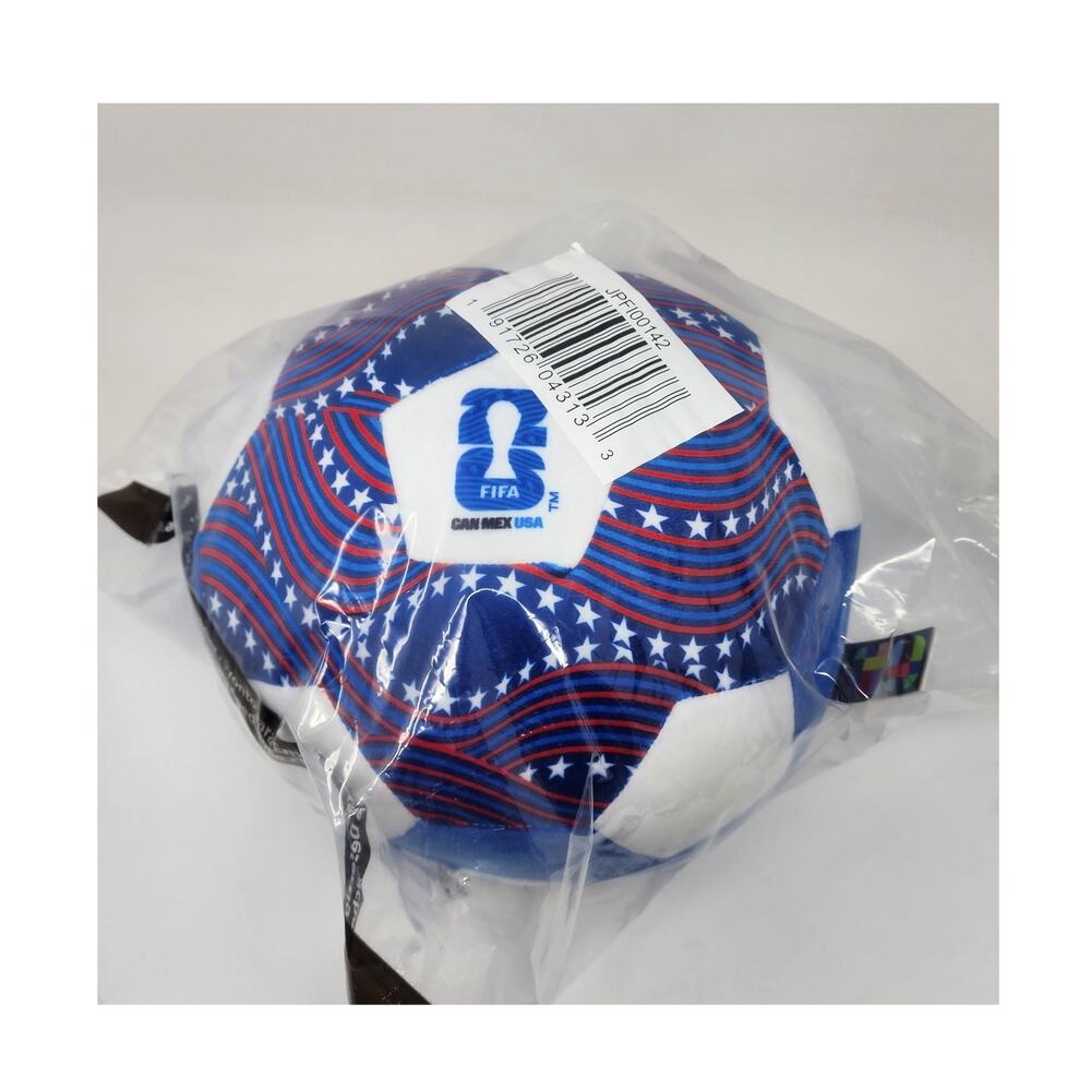 Fifa Plush Soccer Ball 9" World Cup USA Red White Blue New Officially Licensed
